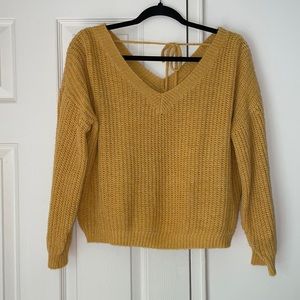 Zaful Mustard Yellow Sweater Size M